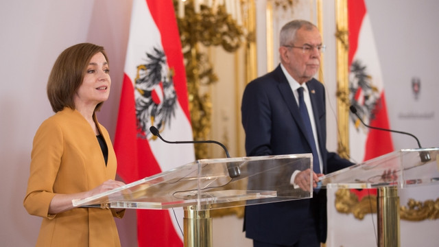Maia Sandu: „Contăm pe sprijinul Austriei pentru aprofundarea cooperării dintre Uniunea Europeană și țările Parteneriatului Estic ce au Acorduri de Asociere cu UE”