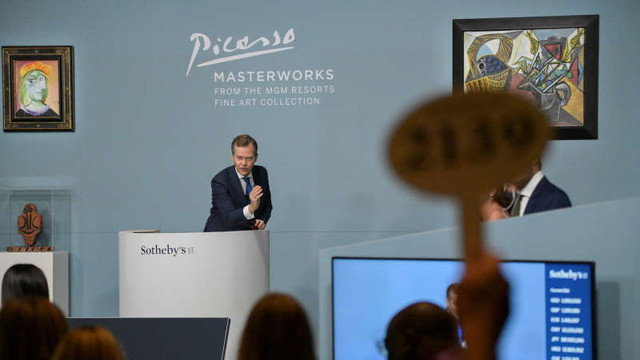 Unsprezece lucrări de Picasso, vândute la licitație cu peste 108 milioane de dolari