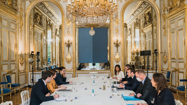 La Paris, Maia Sandu s-a întâlnit cu președinții Franței, Estoniei și Islandei, și a ținut un discurs la UNESCO