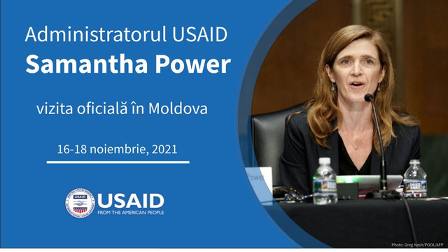 Administratorul USAID, Samantha Power, va efectua o vizită la Chișinău 