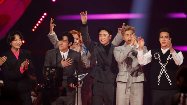Grupul de K-pop BTS, marele câștigător la American Music Awards 2021