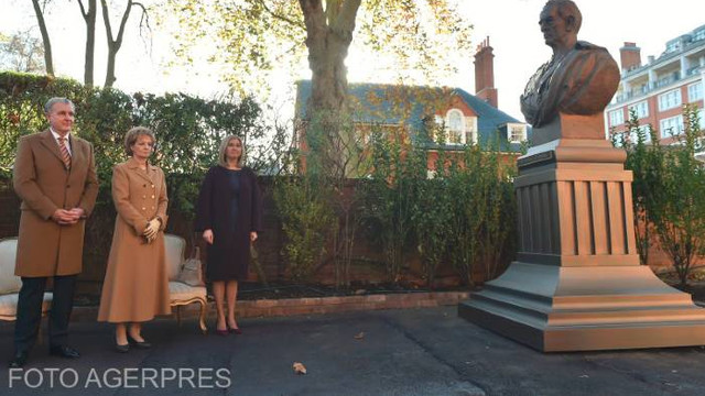 La Londra a fost dezvelit un bust al Regelui Mihai al României
