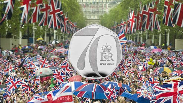 Marea Britanie va emite o nouă monedă pentru a marca Jubileul de Platină al reginei Elisabeta a II-a