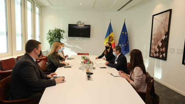 Igor Grosu a discutat cu prim-vicepreședintele Parlamentului European, Roberta Metsola
