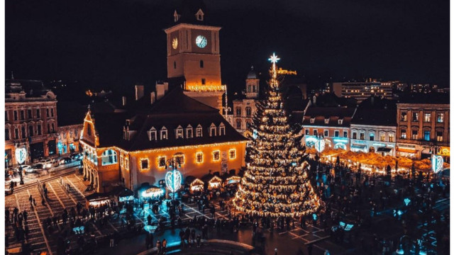 Brașovul, pe lista orașelor cu cei mai frumoși brazi de Crăciun din Europa