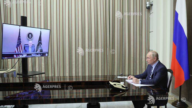 Videoconferința Biden-Putin s-a încheiat după aproximativ două ore