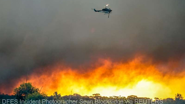 Incendiu de amploare într-o regiune turistică din Australia de Vest