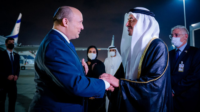 Naftali Bennett se află în prima vizită oficială a unui premier israelian în Emiratele Arabe Unite
