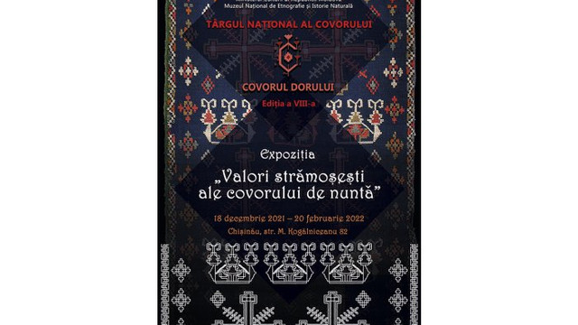 La Chișinău va avea loc Târgul Național al Covorului