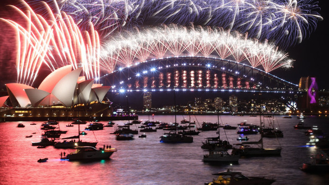 Spectacol cu artificii în Sydney la trecerea în 2022