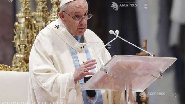 Papa Francisc, în mesajul său de Anul Nou: ''Violențele asupra femeilor îl insultă pe Dumnezeu''
