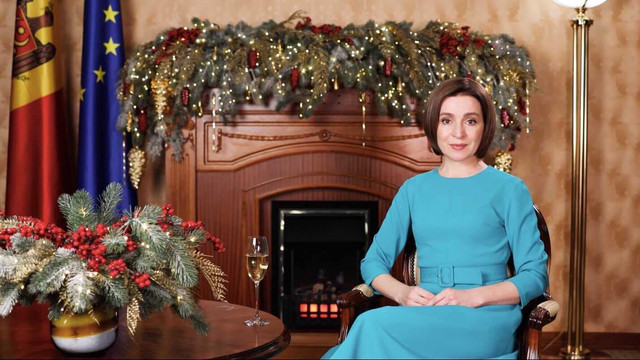Președinta Maia Sandu a transmis un mesaj de felicitare celor care serbează Crăciunul pe stil vechi