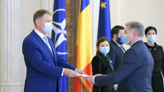 Ambasadorul R. Moldova în România și-a prezentat scrisorile de acreditare președintelui Klaus Iohannis