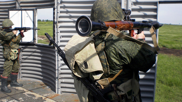 Militarii ruși din regiunea transnistreană au desfășurat un antrenament cu lansatoare de grenade