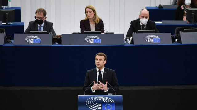 Emmanuel Macron, discurs în Parlamentul European: „Europa trebuie să anticipeze crizele internaționale, nu doar să răspundă la acestea”
