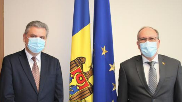 Viceprim-ministrul Oleg Serebrian a discutat aspecte referitoare la problematica transnistreană cu ambasadorul României, Daniel Ioniță