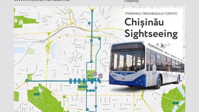Chișinău | Troleibuzul turistic revine la programul inițial de activitate
