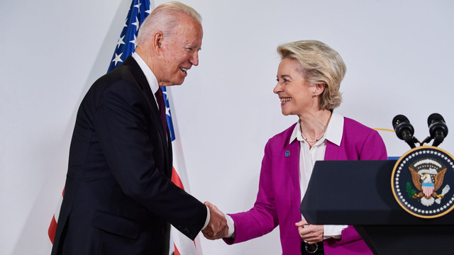 Declarație UE-SUA: Joe Biden și Ursula von der Leyen lucrează la un “plan de urgență” pentru aprovizionarea cu energie a Europei dacă Rusia invadează Ucraina