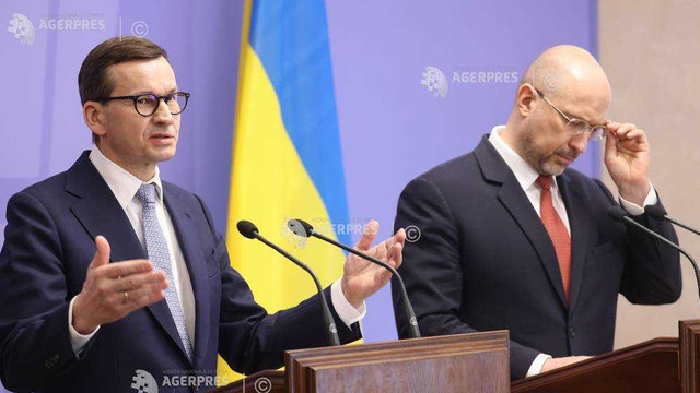 Polonia va ajuta Ucraina cu gaz și armament, afirmă premierul Mateusz Morawiecki la Kiev