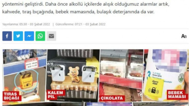Supermarketurile din Turcia au montat sisteme antifurt la cafea, ciocolată sau brânzeturi