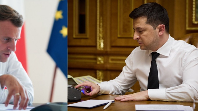 Volodimir Zelenski și Emmanuel Macron susțin intensificarea procesului de pace în cadrul formatului Normandia