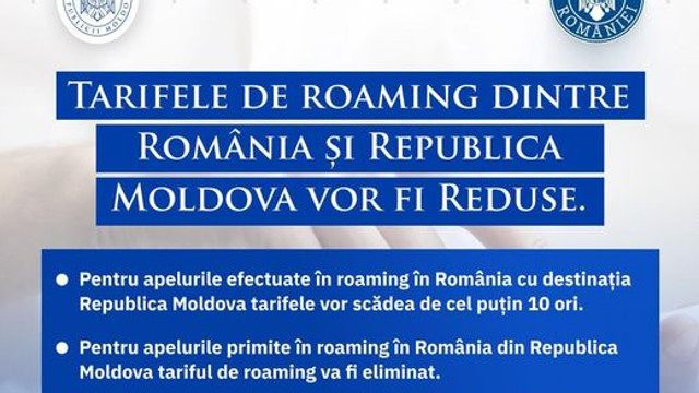 Executivul de la Chișinău a aprobat semnarea Acordului dintre R.Moldova și România privind reducerea tarifelor de roaming și apeluri între cele două state