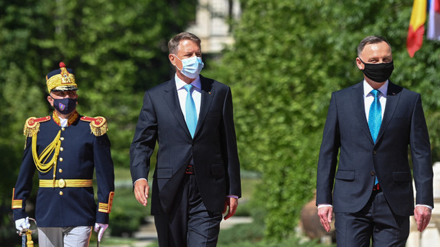Președinții României și Poloniei au discutat despre măsurile din cadrul NATO și formatului “București 9” după acțiunile Rusiei în Ucraina