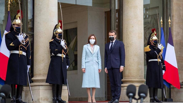 Maia Sandu a discutat cu Președintele Republicii Franceze, Emmanuel Macron