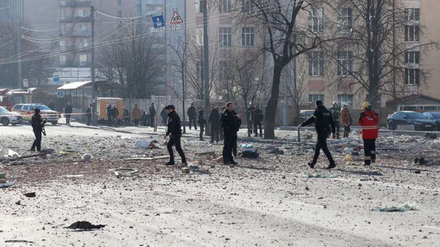 Municipalitatea Kievului anunță că o explozie a provocat pagube într-o zonă rezidențială