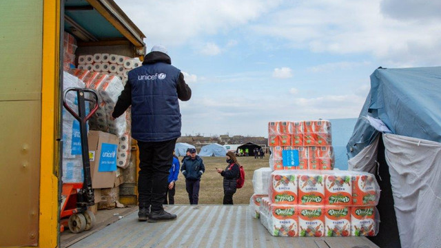 UNICEF Moldova a oferit tone de produse de primă necesitate refugiaților ucraineni 