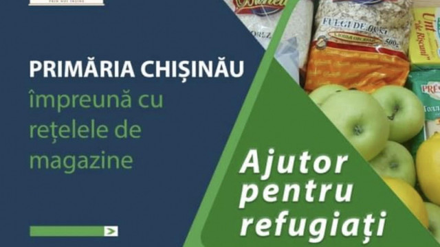 Boxe de colectare a produselor pentru refugiați, în magazinele din Chișinău