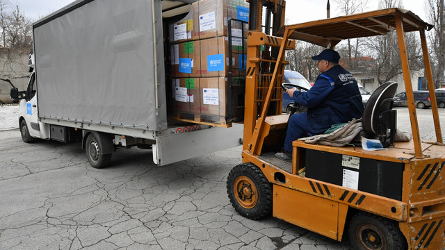 OMS și UE au donat 1 tonă de medicamente și produse medicale Ministerului Sănătății ca răspuns la criza refugiaților din Ucraina

