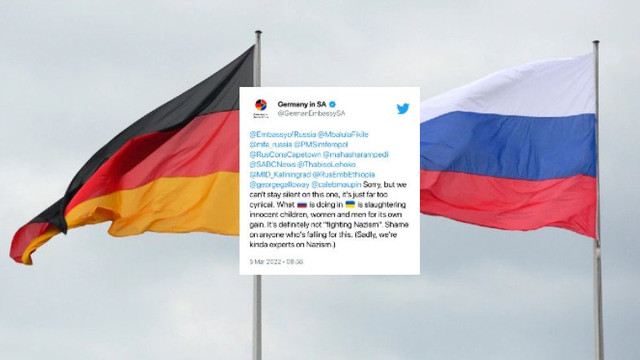 „E mult prea cinic!” Ce le-au răspuns diplomații germani din Africa de Sud colegilor ruși care încercau să demonstreze că armata lui Putin „denazifică” Ucraina

