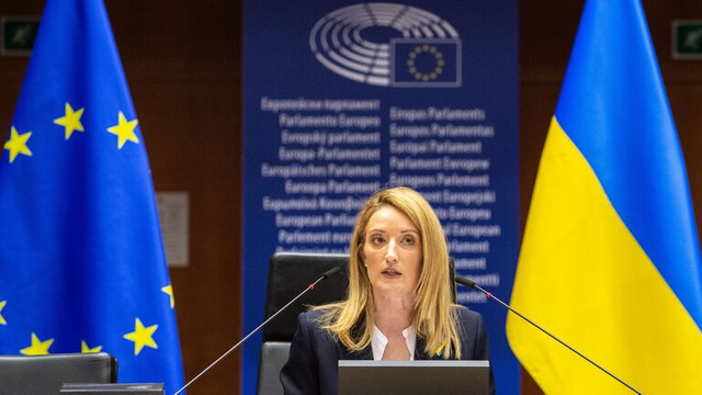 Președinta Parlamentului European cere regimului de la Kremlin să îi elibereze pe cei care protestează și informează despre războiul din Ucraina