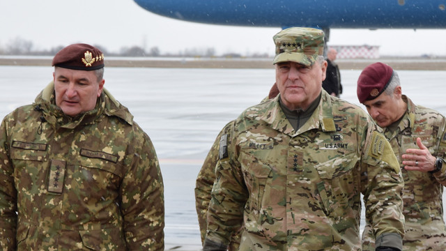 Șeful Armatei SUA, în vizită la Baza Mihail Kogălniceanu: Acesta a discutat cu șeful Statului Major al Apărării din România despre întărirea flancului estic