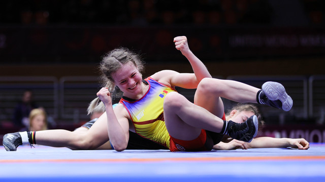Aur pentru luptătoarea Mariana Drăguțan la campionatele europene de tineret din Bulgaria