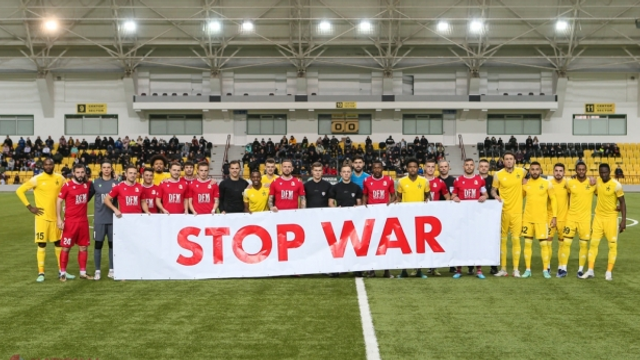 Fotbaliștii de la Sheriff Tiraspol și Milsami Orhei, mesaj de pace: „Opriți războiul!”
