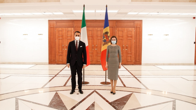 Maia Sandu a avut o întrevedere cu ministrul italian de externe Luigi Di Maio 