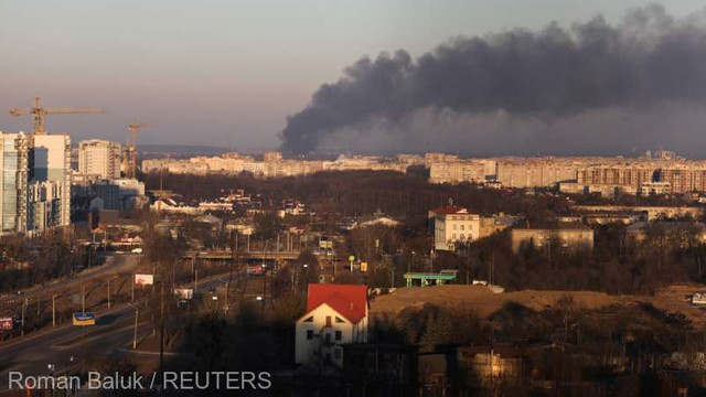 Rachete ruse au lovit o zonă din apropierea aeroportului din Lviv