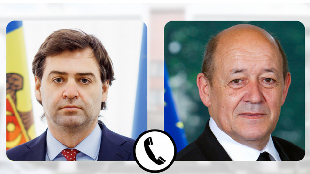 Nicu Popescu a discutat cu ministrul pentru Europa și afaceri externe al Franței, Jean-Yves Le Drian