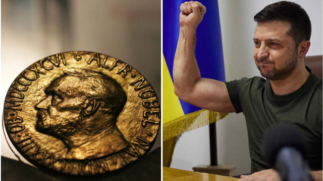 Mai mulți politicieni europeni cer ca Volodimir Zelenski și poporul ucrainean să primească Premiul Nobel pentru Pace în acest an