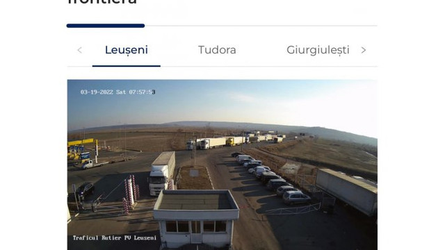 Persoanele care vor să iasă din R. Moldova pot vizualiza în timp real traficul la punctele de trecere a frontierei