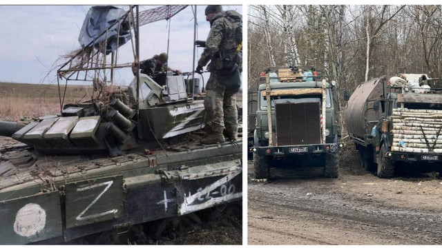 Improvizațiile disperării. „Cușca anti-Javelin” a tanchistului rus și blindajul de lemn al camionului „Z”