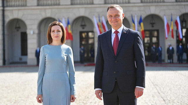 LIVE | Conferință de presă susținută de președinta Maia Sandu și președintele Poloniei, Andrzej Duda