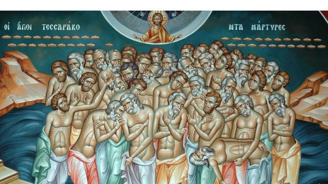 Creștinii ortodocși de stil vechi sărbătoresc Sfinții 40 de Mucenici