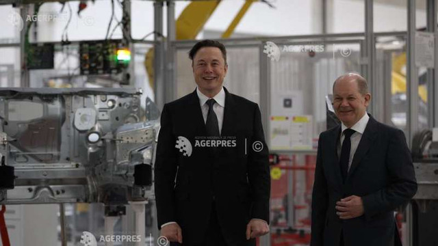 Elon Musk și cancelarul Germaniei au inaugurat prima fabrică Tesla din Europa