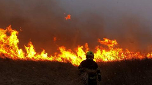 VIDEO | Un incendiu de proporții risca să cuprindă un sector de vile din raionul Ialoveni. Patru echipe de salvatori au luptat cu flăcările 