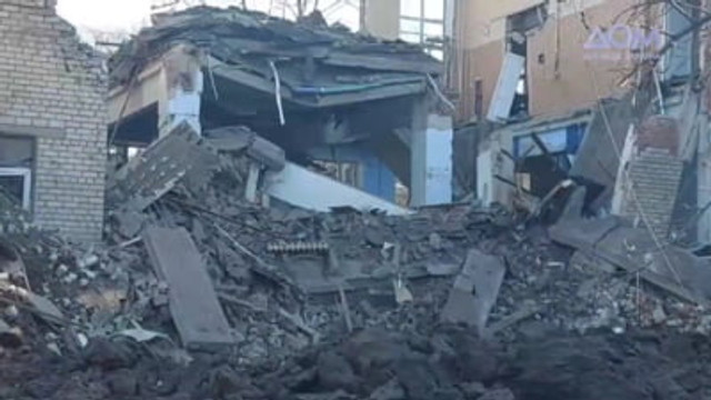 VIDEO | O școală din estul Ucrainei a fost bombardată de obuze rusești. Imaginile dezastrului