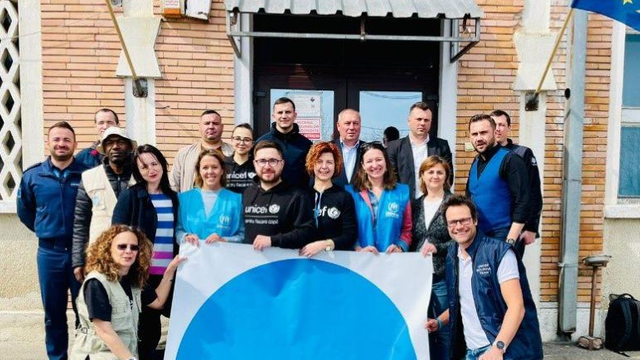 UNICEF și UNHCR din Republica Moldova și România au făcut echipă pentru înființarea a două centre „Punctele Albastre” la frontieră