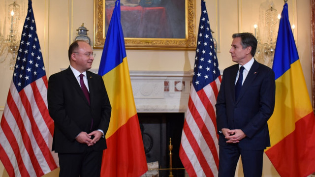 Aurescu și Blinken au discutat despre consolidarea prezenței militare americane în România și despre sprijinul pentru Ucraina
